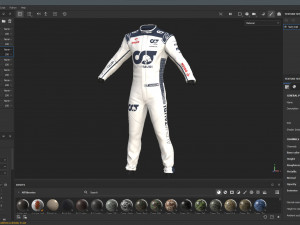 F1 Alpha Tauri Suit 2023 3D Модель