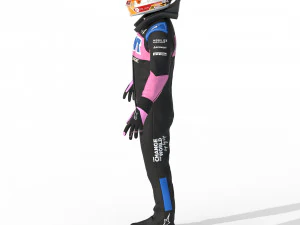 F1 Alpine Suit 2023 3D Model