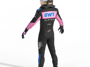 F1 Alpine Suit 2023 Model 3D