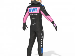 F1 Alpine Suit 2023 3D Model