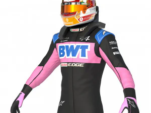 F1 Alpine Suit 2023 3D Model