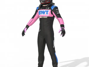 F1 Alpine Suit 2023 3D Model