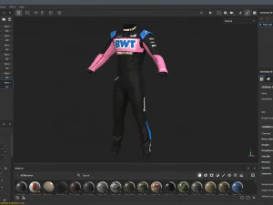 F1 Alpine Suit 2023 3D Model