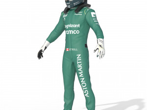 F1 Aston Martin Suit 2023 Modelo 3D