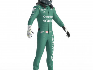 F1 Aston Martin Suit 2023 Modelo 3D