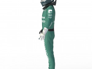 F1 Aston Martin Suit 2023 Modelo 3D