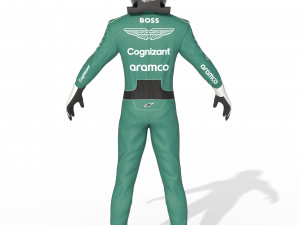 F1 Aston Martin Suit 2023 Modelo 3D