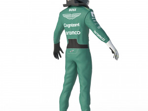 F1 Aston Martin Suit 2023 Modelo 3D