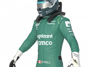 F1 Aston Martin Suit 2023 Modelo 3D