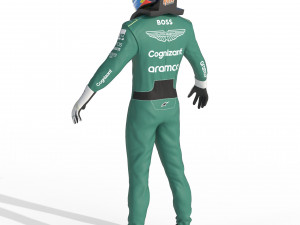 F1 Aston Martin Suit 2023 Modelo 3D