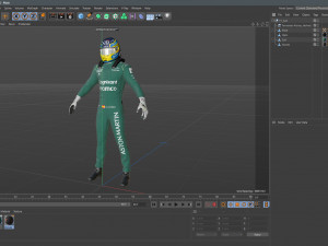 F1 Aston Martin Suit 2023 Modelo 3D