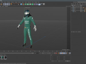F1 Aston Martin Suit 2023 Modelo 3D