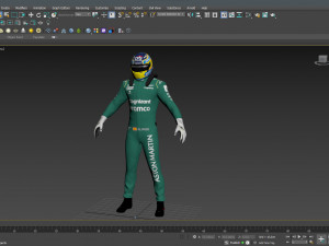 F1 Aston Martin Suit 2023 Modelo 3D