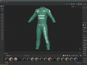 F1 Aston Martin Suit 2023 Modelo 3D