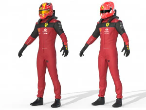 Костюм F1 Scuderia 2023 3D Модель