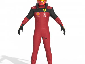F1 Scuderia Suit 2023 3D Model