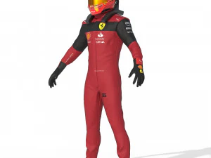 F1 Scuderia Suit 2023 3D Model