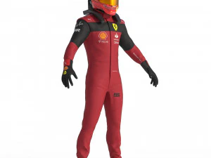 F1 Scuderia Suit 2023 3D Model