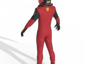 F1 Scuderia Suit 2023 3D Model