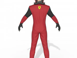 F1 Scuderia Suit 2023 3D Model