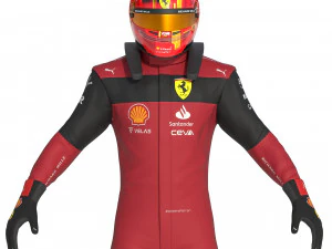 F1 Scuderia Suit 2023 3D Model