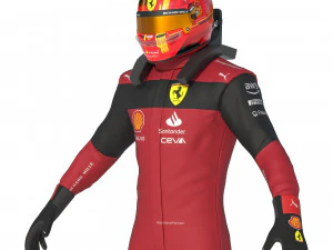 F1 Scuderia Suit 2023 3D Model