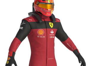 F1 Scuderia Suit 2023 3D Model