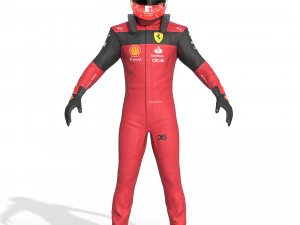 F1 Scuderia Suit 2023 3D Model