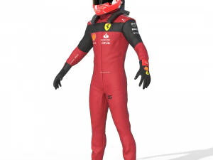 F1 Scuderia Suit 2023 3D Model