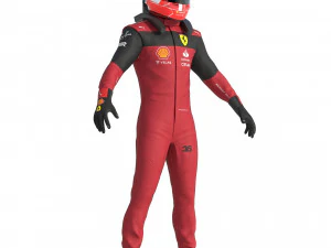 F1 Scuderia Suit 2023 3D Model