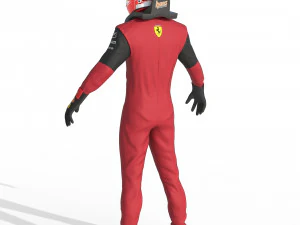 F1 Scuderia Suit 2023 3D Model