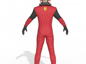 F1 Scuderia Suit 2023 3D Model