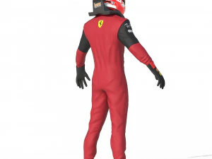 F1 Scuderia Suit 2023 3D Model