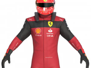 F1 Scuderia Suit 2023 3D Model
