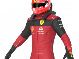 F1 Scuderia Suit 2023 3D Model