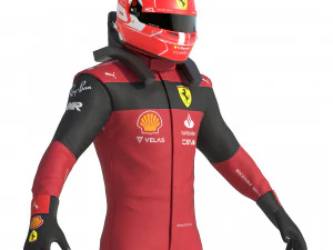 F1 Scuderia Suit 2023 3D Model