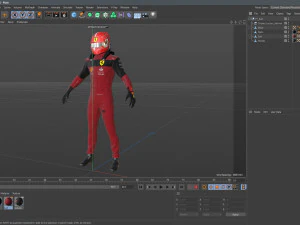 F1 Scuderia Suit 2023 3D Model