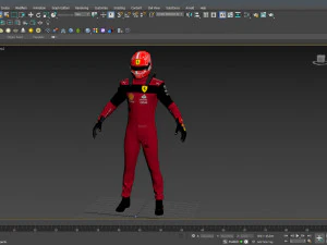 F1 Scuderia Suit 2023 3D Model