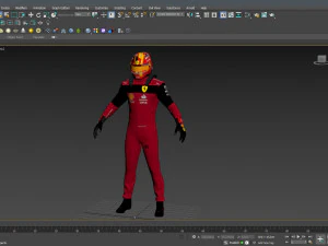 F1 Scuderia Suit 2023 3D Model