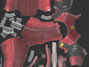F1 Scuderia Suit 2023 3D Model