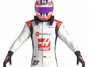 F1 Haas Suit 2023 3D Model