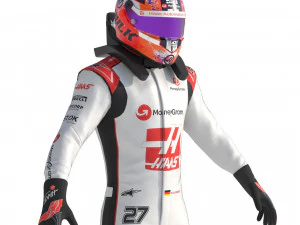F1 Haas Suit 2023 3D Model