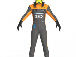 F1 McLaren Suit 2023 Modelo 3D