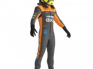 F1 McLaren Suit 2023 3D Model