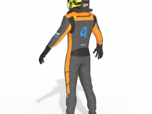 F1 McLaren Suit 2023 Modelo 3D