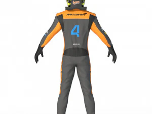 F1 McLaren Suit 2023 3D Model