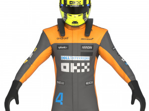 F1 McLaren Suit 2023 Modelo 3D