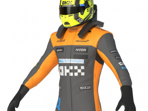 F1 McLaren Suit 2023 Modelo 3D