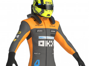 F1 McLaren Suit 2023 Modelo 3D
