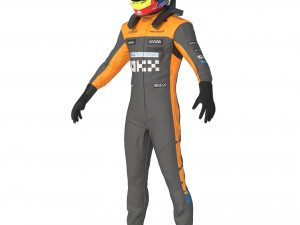 F1 McLaren Suit 2023 Modelo 3D